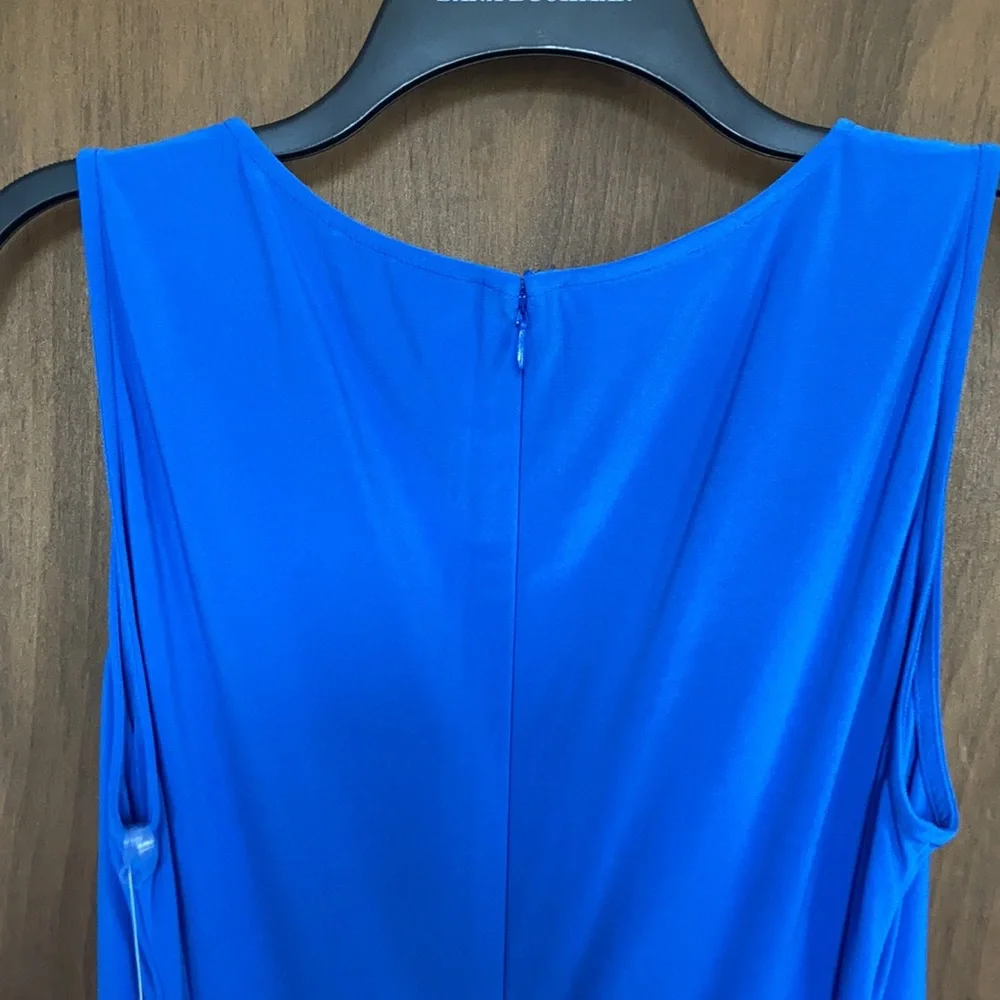 Chaps sleeveless fit and flare dress ties in back size L - Picture 12 of 16